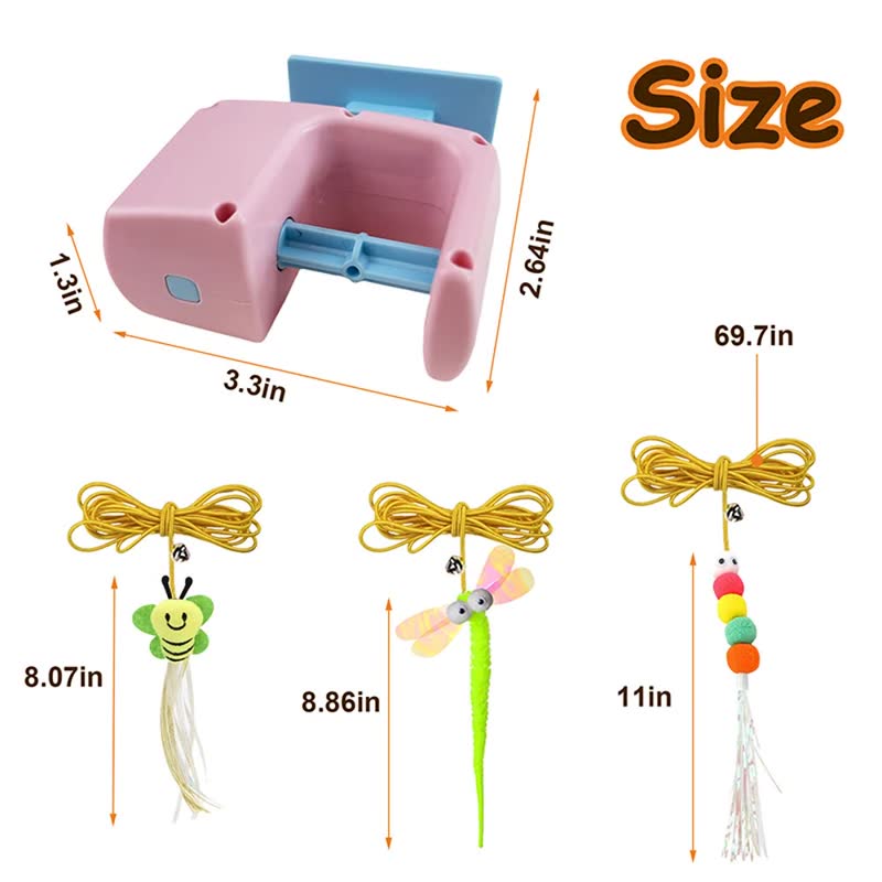 Door-hanging teaser toy