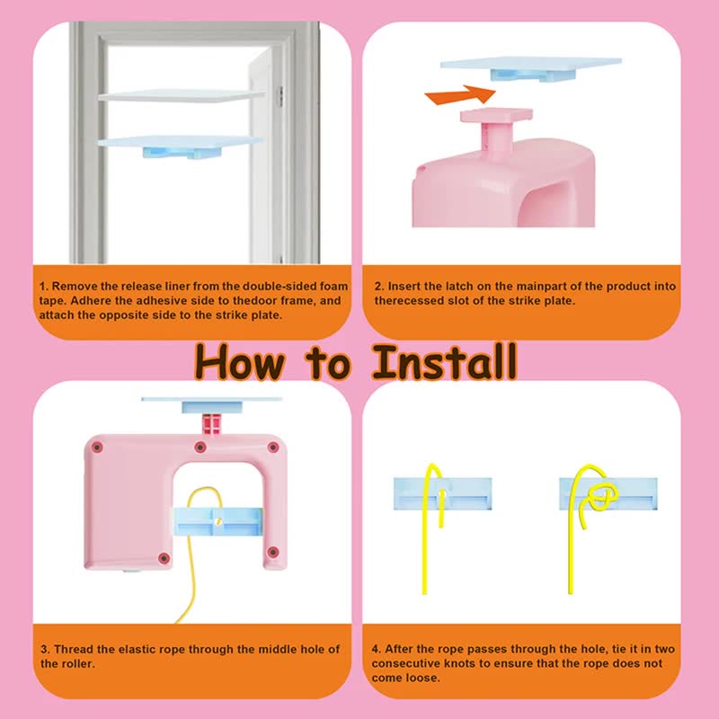 Door-hanging teaser toy