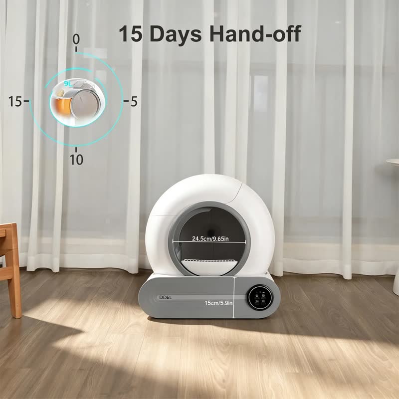Self-cleaning smart litter box