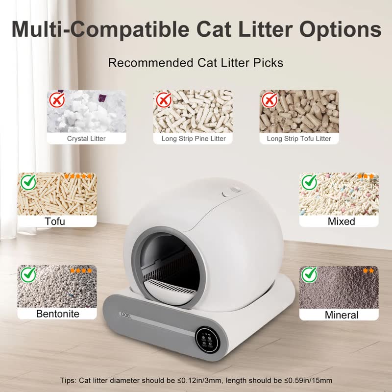 Self-cleaning smart litter box