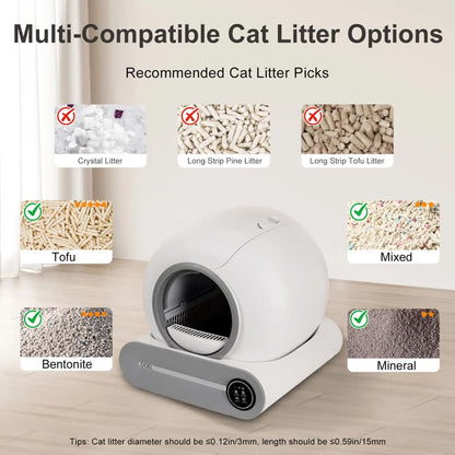 Self-cleaning smart litter box