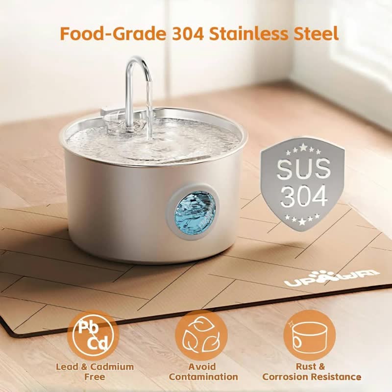 Stainless steel fountain, 3.2 L
