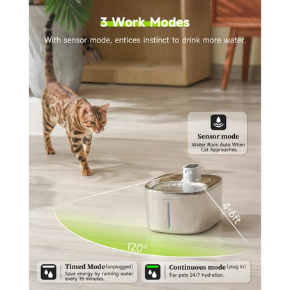 4 L wireless sensor fountain